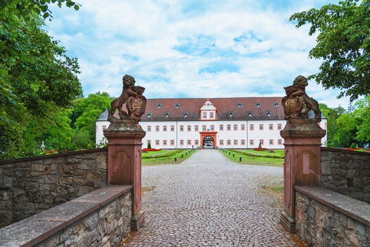 Heusenstamm, Hesse, Germany - 5 July 2026. Heusenstamm Town Hall Palace in summer.