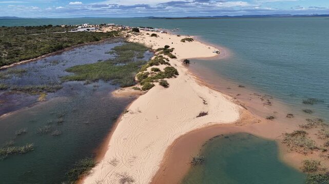 Dunes Of Velho Chico In Casa Nova Bahia Brazil. Sand Dunes And Lagoons Forming During The Rainy Season. Wildlife Travel. Tropical Eco Tourism. Casa Nova Bahia.