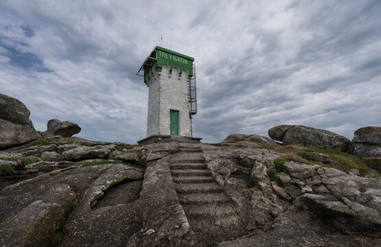 Phare de Trevignon on the french atlantic coast.