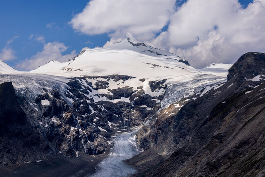 Grossglockner Glacier in the Austrian Alps, Hohe Tauern National Park