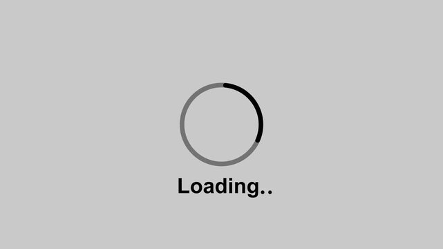 circle loding animation Beautiful Circle Loading icon animation. loading progress bar circle animation. Animated of circle loading icon .Wheel loading concept icon..                                
