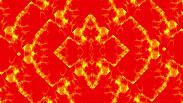 This eye-catching digital artwork features a symmetrical kaleidoscope pattern with bright, vivid colors and intricate geometric shapes