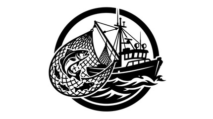 Fishing boat with large fish. © abeul
