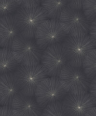 Fototapeta premium Seamless elegant line art texture with ultra-fine radial lines forming light ripples on a charcoal background