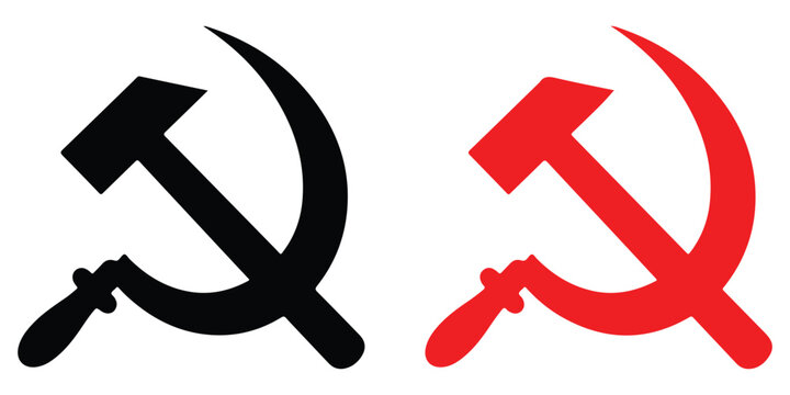 Sickle and hammer communist symbols