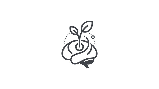 Creative Mind Growth Concept Line Icon