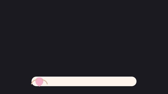 Minimalist pink lower third animation for presentations 4k broadcast