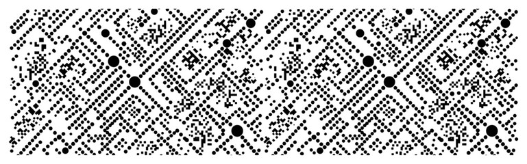 Isometric dotted network grid representing technology circuits or constellation nodes © UrbanDruid