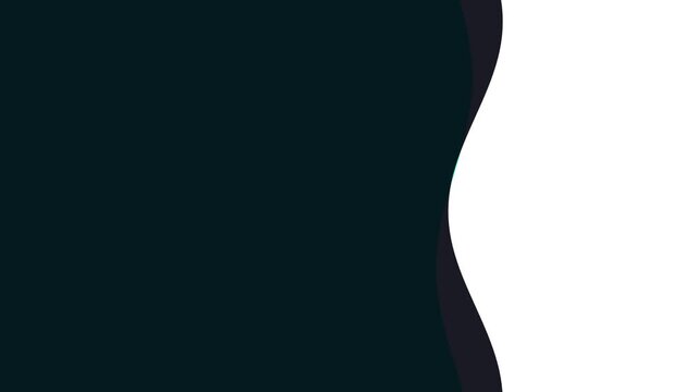 Abstract graphic design featuring a smooth cyan curve on a black background