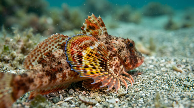 gurnard lionfish beautiful fin