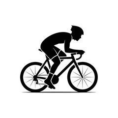 Naklejka premium Cyclist Silhouette