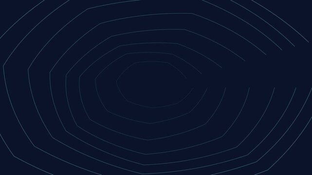 Abstract dark background with concentric dotted circular ripple patterns