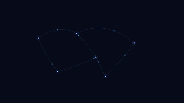 The constellation of auriga shining brightly against the deep black space