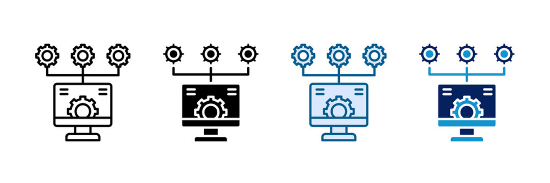 Hypervisor Icon Set Multiple Style Collection