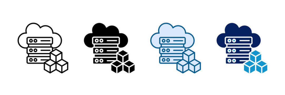 Instance Icon Set Multiple Style Collection