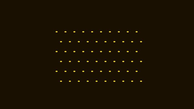 Abstract hexagon pattern animation transforming into geometric dots motion 4k background