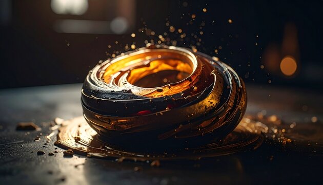 Dramatic Coffee Splash - A High-Speed Capture of Liquid Motion.