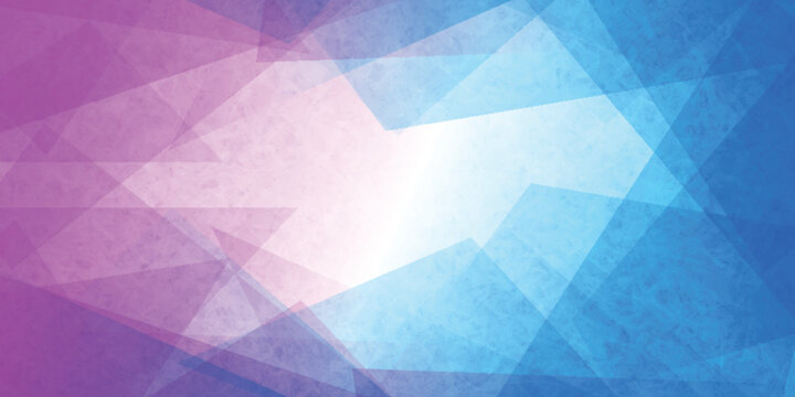 Geometric Abstract Background With Pink And Blue Gradient