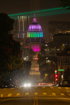 San Francisco City Hall in Rainbow Colors