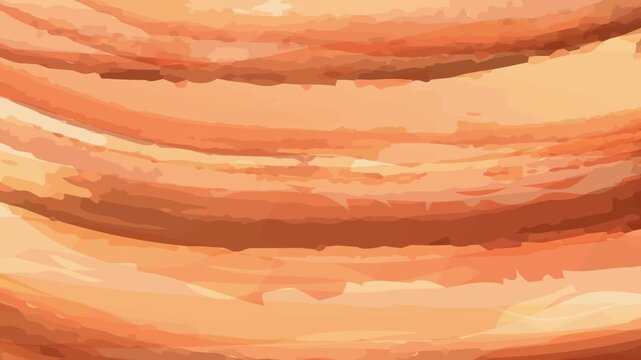 Abstract Orange Wave Pattern 4K