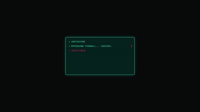 Hacking Protocol Initiation and Payload Injection Completed Screen