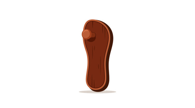 wooden spoon on white background