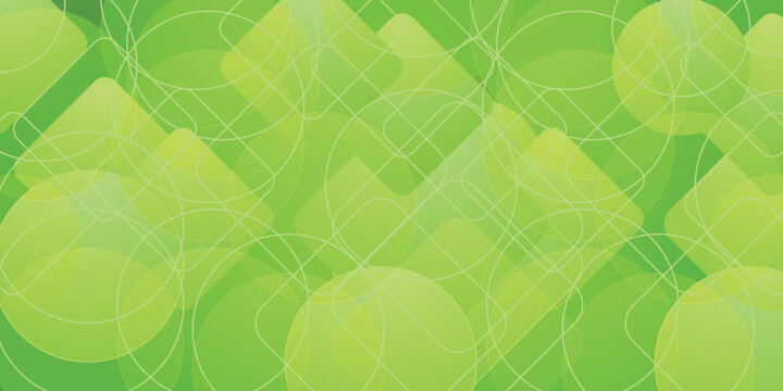Abstract Green Geometric Pattern Background Design