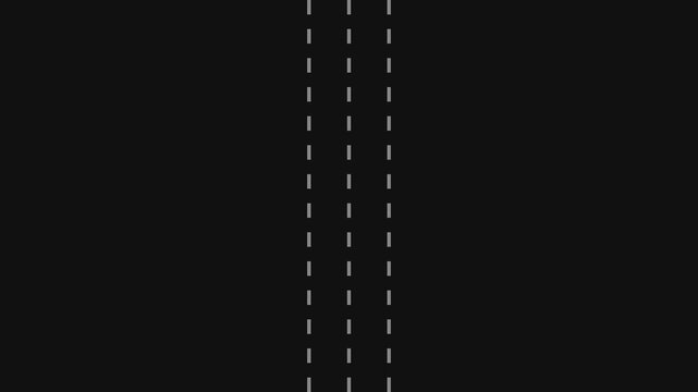 Minimalist vertical dashed lines pattern moving on animation 4k black background