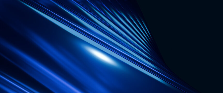 3d abstract array glass on dark wide screen background