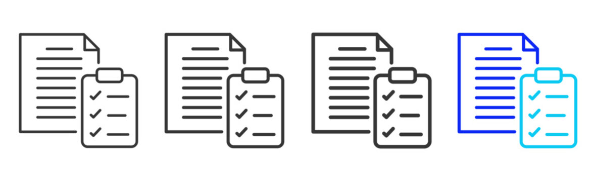 Support Form Icon Collection Creative Outline Style for Customer Support Help Desk Technical Support Live Chat Contact Center IT Service FAQ Website Vector Icons