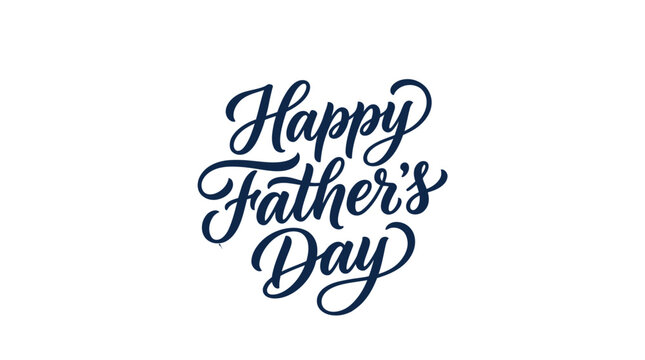 Elegant cursive text reads happy father's day on a circular mint green watercolor painted shape