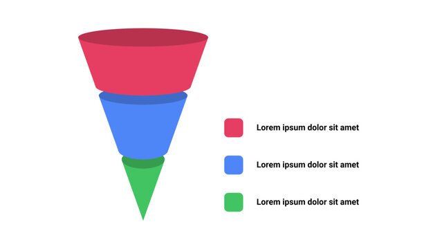 3 Step Funnel Infographic Template