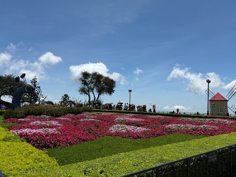 Beautiful Flower Garden at Ba Na Hills in Vietnam