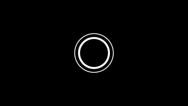 Ripple Effect of Circle tap animation on transparent layer, white minimalist tap gesture animation,  Soft Pulse Highlight