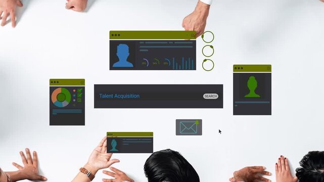 Collaborative Workspace with Digital Interfaces Focused on Talent Acquisition and Recruitment Strategies for Businesses and Organizations. Entropy.