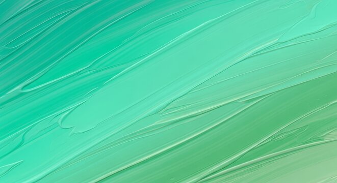 Elegant abstract wallpaper featuring fluid brush strokes in jade and eucalyptus green gradients. A handcrafted artistic texture for decor, gradient, serene, decorative