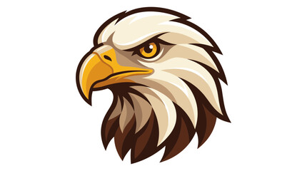 Fototapeta premium Majestic Eagle Head Illustration with Fierce Expression.