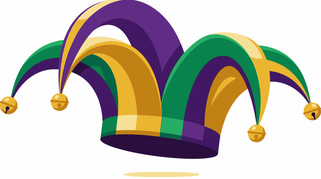 Colorful Jester Hat with Bells for Celebration and Festive Events.