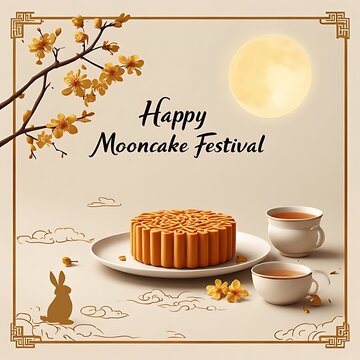 moon cake festival, autumn festival greetings
