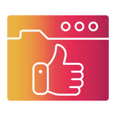 Obraz premium achievement Gradient icon