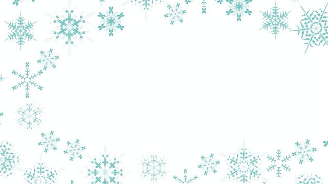 Floating Snowflake Pattern 4K