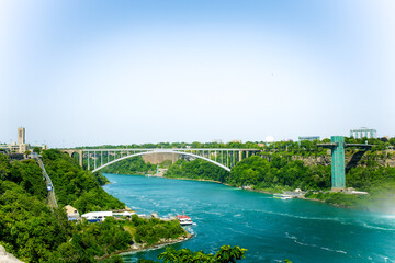 niagara, water, waterfall, canada, niagara falls, travel, cascade, landscape, ontario, waterfalls, mist, nature, falls © si