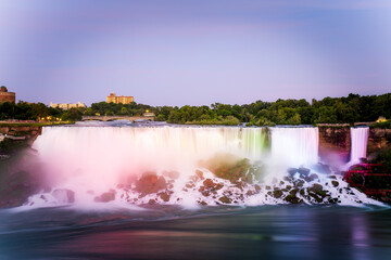 niagara, water, waterfall, canada, niagara falls, travel, cascade, landscape, ontario, waterfalls, mist, nature, falls © si