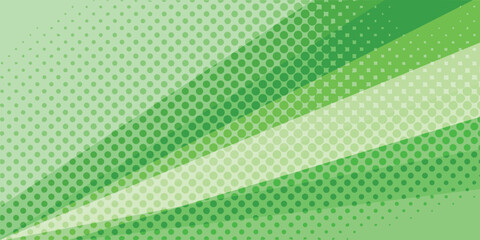 Obraz na płótnie Canvas Abstract Green Halftone Pattern Dynamic Waves Background