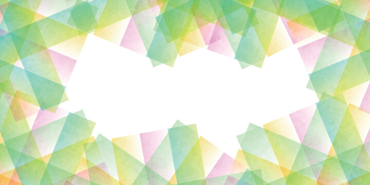 Colorful Abstract Geometric Shapes Frame Background Design