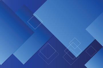 Fototapeta premium Geometric blue-toned abstract shapes on gradient background