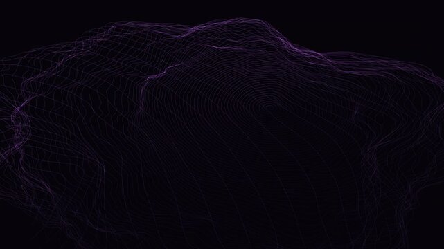 An elegant abstract backdrop featuring glowing organic structures that constantly mutate and morph through fluid, chaotic motion against a dark cosmic void.
