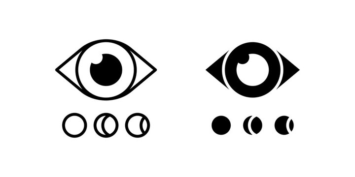Color Blindness Test icons, dual style icon set
