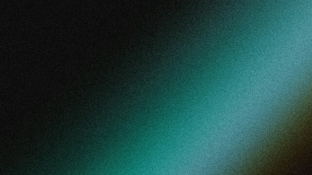 Teal abstract gradient texture shimmering with static noise in a minimalist dark backdrop with moody cinematic film grain style