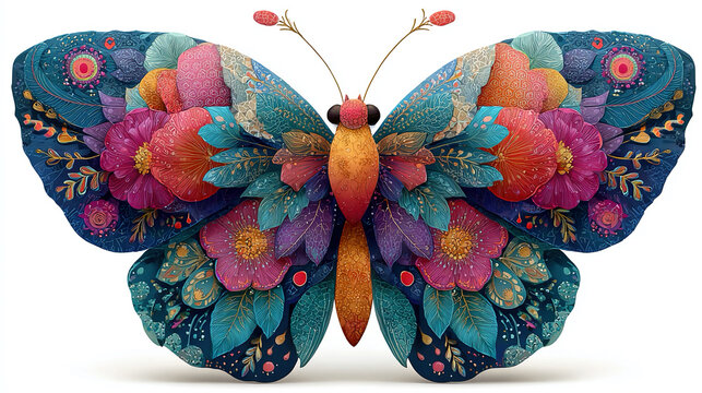 Butterfly clipart with colorful wings delicate patterns and nature-inspired design ideal for spring and summer projects greeting cards children&Atilde;&cent;&Acirc;?&Acirc;?s books and decorative artwork